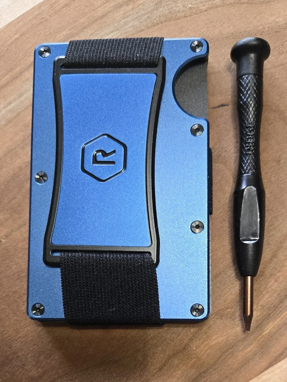 Ridge Aluminum Slim Wallet - Blue Alpine